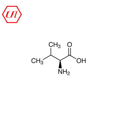 مكمل غذائي CAS 72-18-4 L-Valine مسحوق أبيض بلوري الغذاء الصف